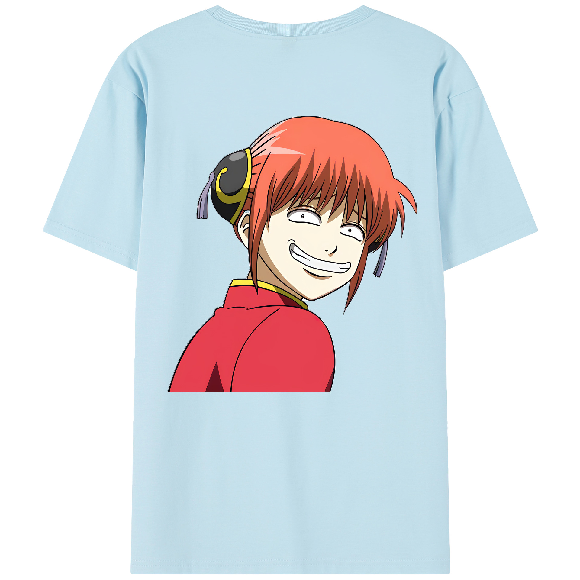 （画像用） ぎんたま 坂田銀時（さかたぎんとき） 神楽 志村新八（しむら しんぱち） GINTAMA Sakata Gintoki Kagura Shimura Shinpachi 綿100％半袖Tシャツ（背面プリント）